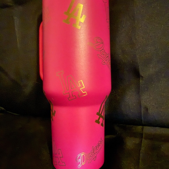 New Stanley 40oz Laser LA Engraved Dodgers Hot Pink Tumbler *No Original Box* - Picture 13 of 15